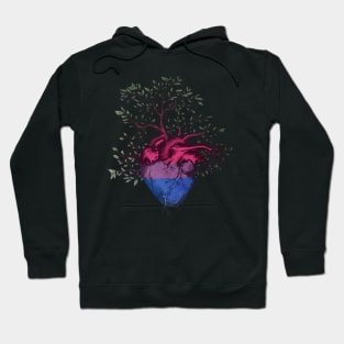 Bisexual Heart Tree of Life Hoodie